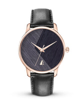 Load image into Gallery viewer, HARMONY Watch - Rose Gold - Stained Oak Dial