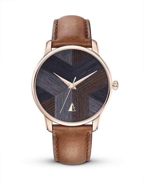 Load image into Gallery viewer, MÉTIERS D&#39;ART Watch - Rose Gold - Spruce/Smoked Oak Dial