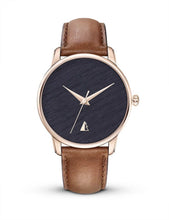 Charger l&#39;image dans la galerie, Montre ORIGINELLE - Or Rose - Cadran en Chêne Teinté