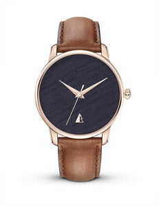 ORIGINAL Watch - Rose Gold - Stained Oak Dial